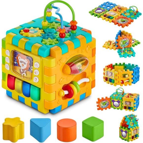 Baby Activity Cube – 6-in-1 Multi-Assembly Activity Square for Babies 10m+